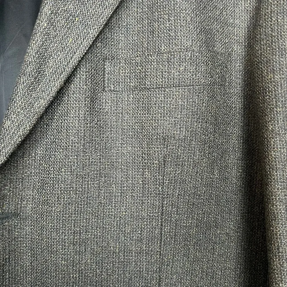 Ponto-Uomo Firenze Men's 48R Lanificio di Pray Biella Silk Wool 2-Button Blazer